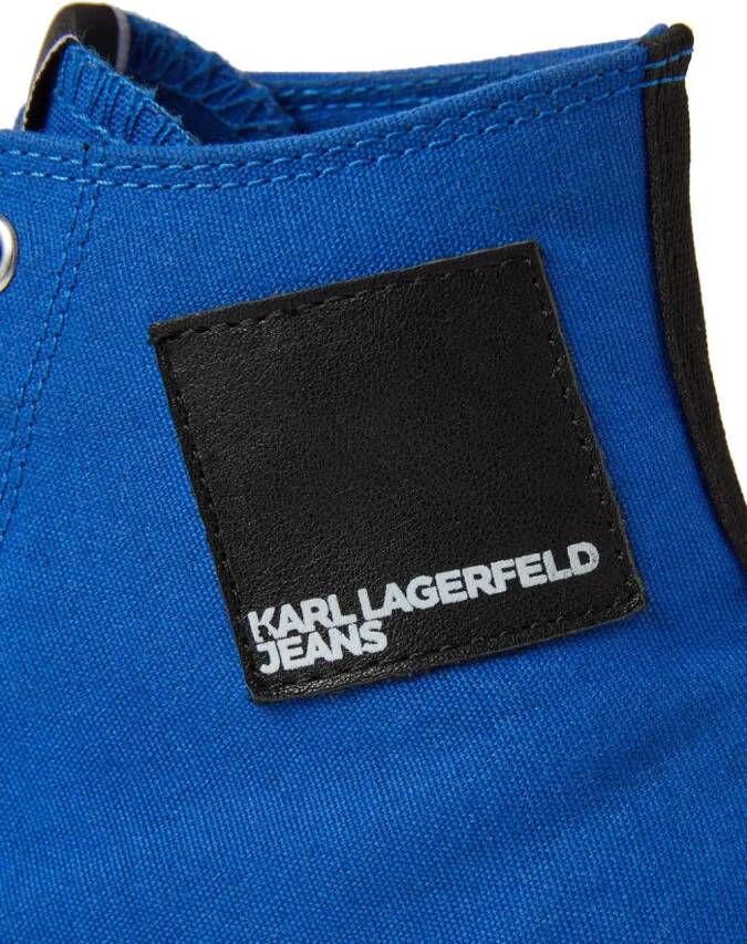 Karl Lagerfeld Jeans Kampus III Planet high-top sneakers Blauw