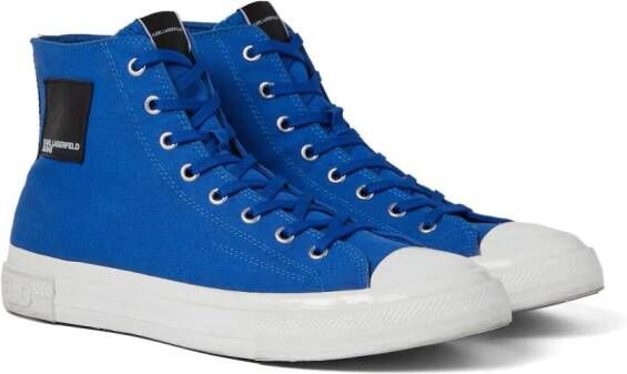 Karl Lagerfeld Jeans Kampus III Planet high-top sneakers Blauw