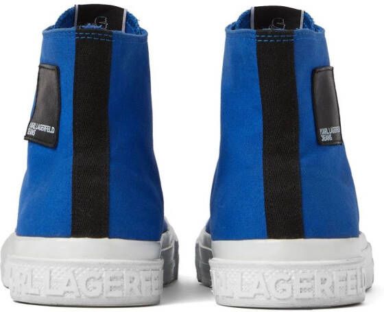 Karl Lagerfeld Jeans Kampus III Planet high-top sneakers Blauw