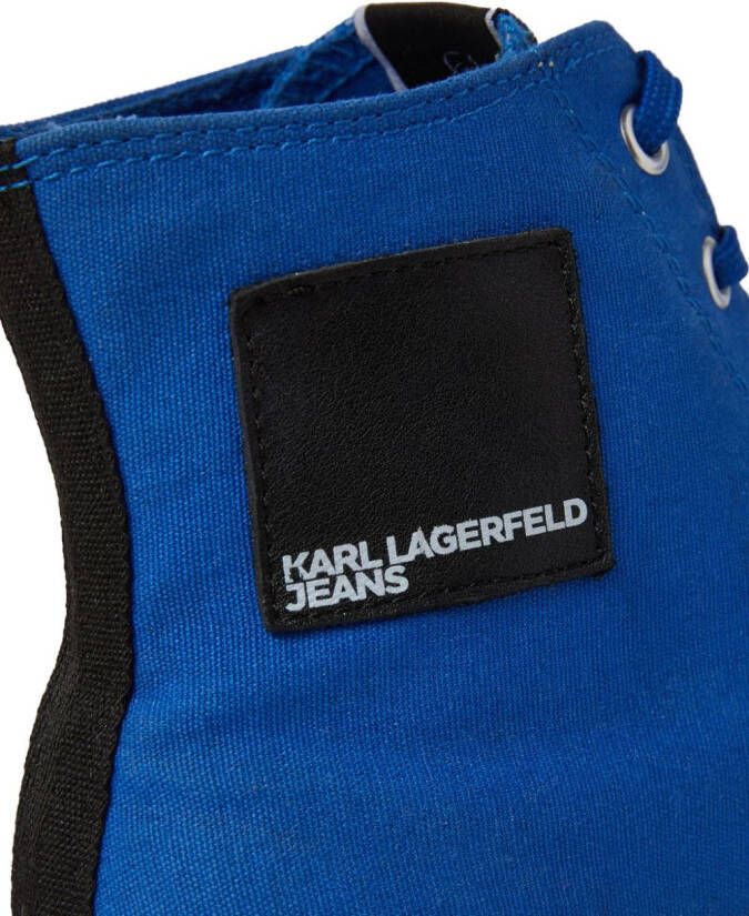 Karl Lagerfeld Jeans Kampus III Planet high-top sneakers Blauw