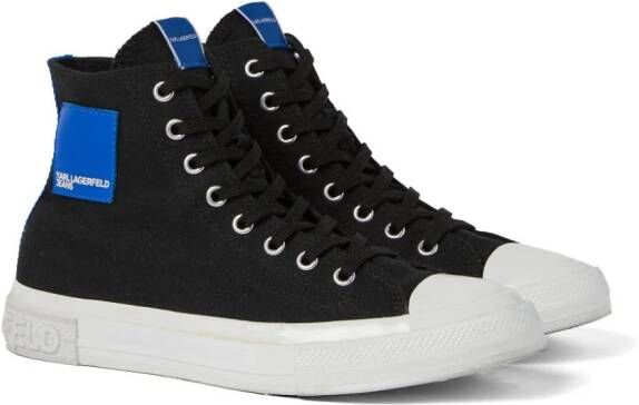 Karl Lagerfeld Jeans Kampus III Planet high-top sneakers Zwart