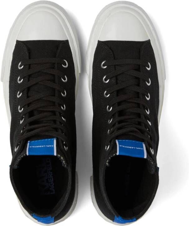 Karl Lagerfeld Jeans Kampus III Planet high-top sneakers Zwart