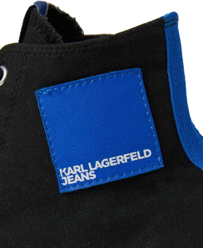 Karl Lagerfeld Jeans Kampus III Planet high-top sneakers Zwart