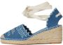 Karl Lagerfeld Kamini 70 mm espadrilles met sleehak Blauw - Thumbnail 5