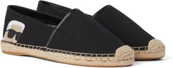 Karl Lagerfeld Ikon NFT Kamini espadrilles Zwart