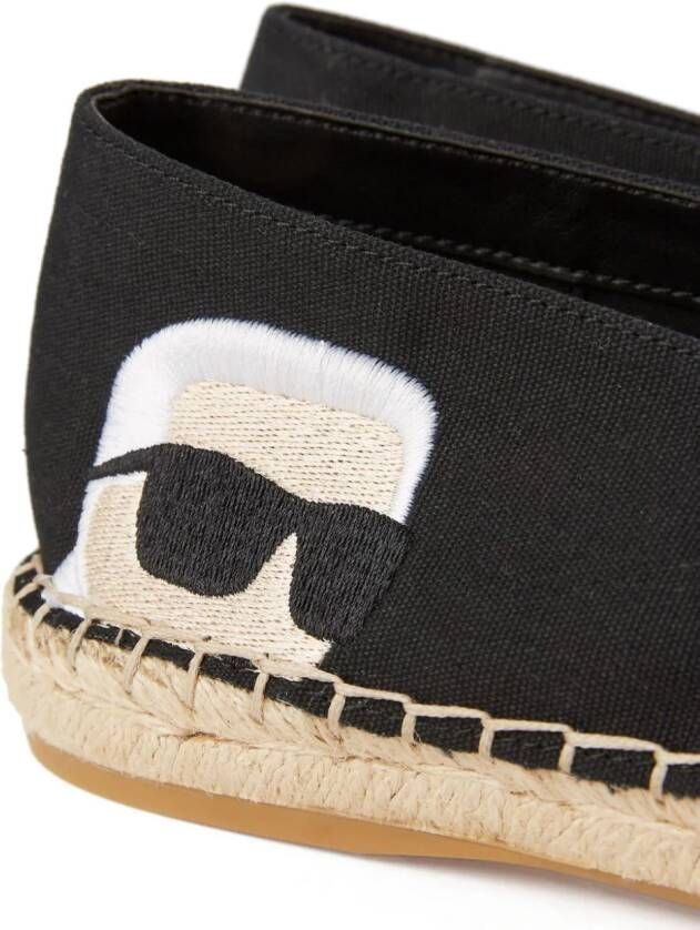 Karl Lagerfeld Ikon NFT Kamini espadrilles Zwart