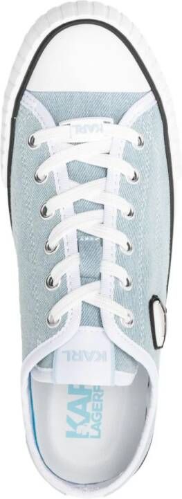 Karl Lagerfeld Kampus Max canvas sneakers Blauw