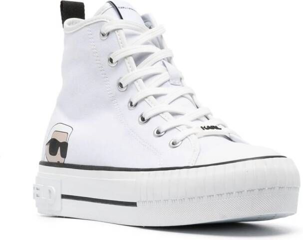 Karl Lagerfeld Ikon NFT Kampus Max sneakers Wit