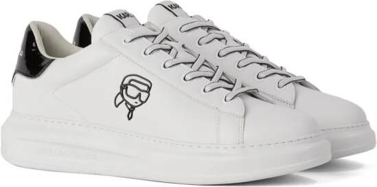 Karl Lagerfeld Ikon NFT Kapri leren sneakers Wit