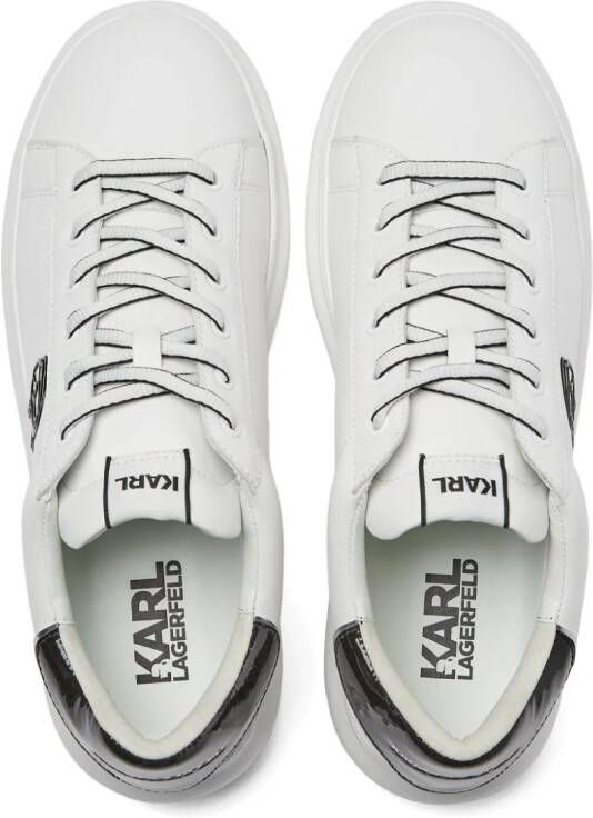 Karl Lagerfeld Ikon NFT Kapri leren sneakers Wit