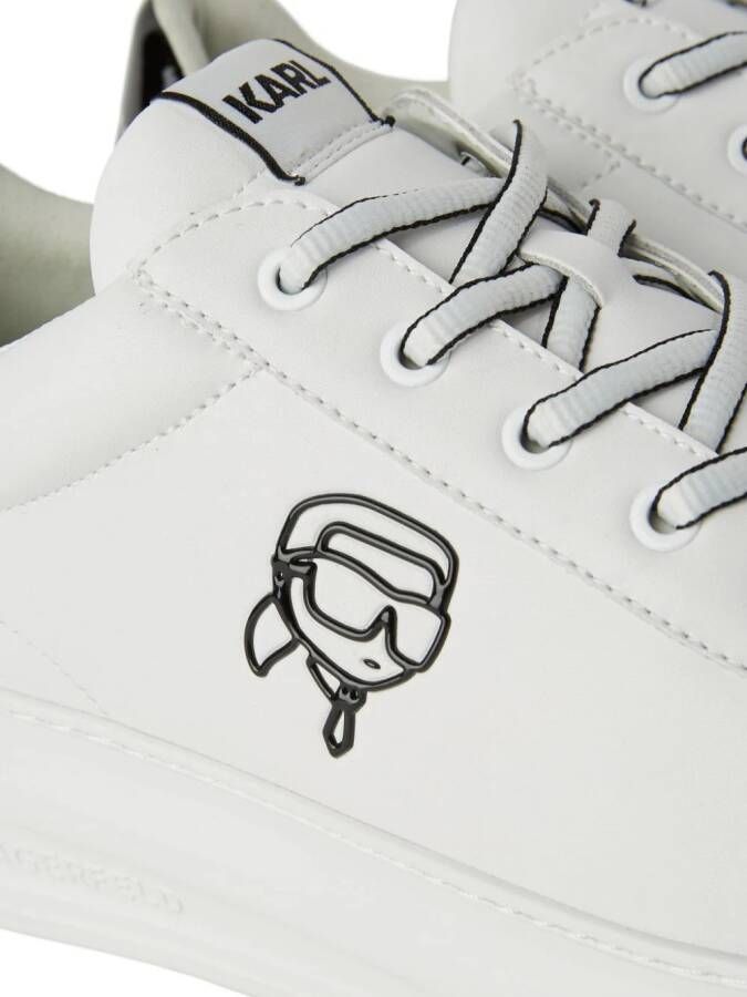 Karl Lagerfeld Ikon NFT Kapri leren sneakers Wit