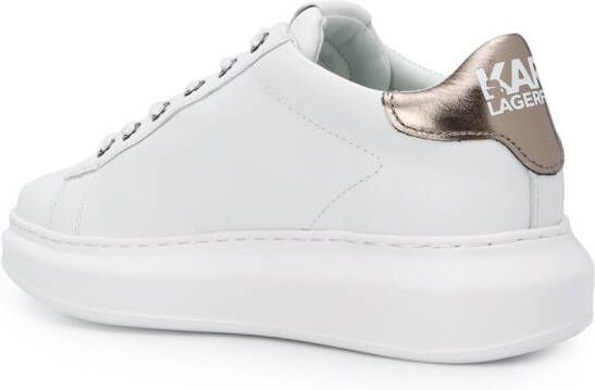 Karl Lagerfeld Rue St-Guillaume Kapri leren sneakers Wit