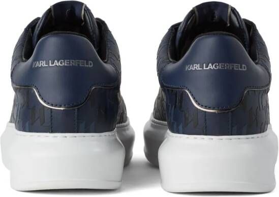 Karl Lagerfeld Dualtone Kapri leren sneakers Blauw