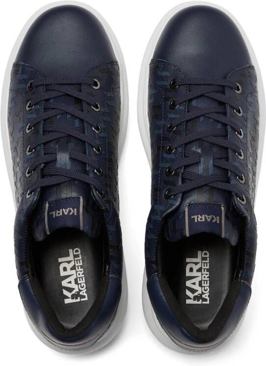 Karl Lagerfeld Dualtone Kapri leren sneakers Blauw