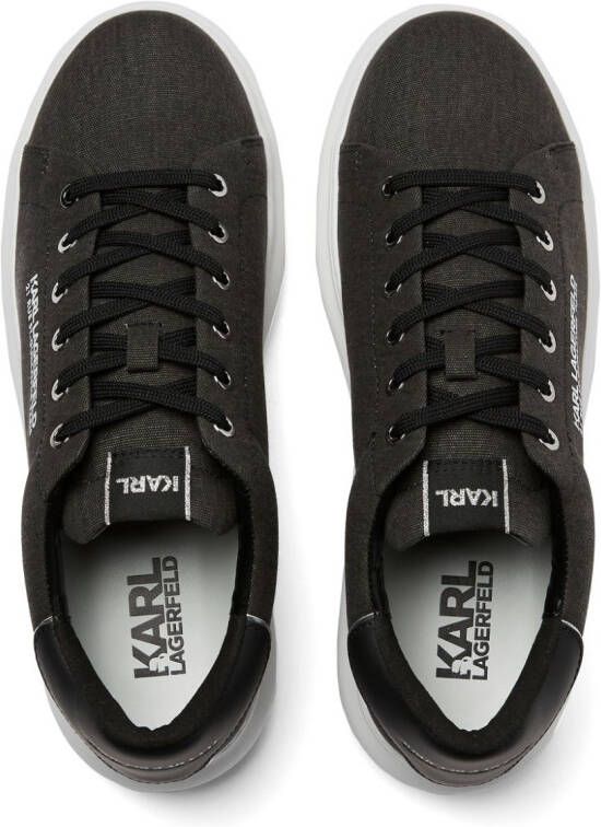 Karl Lagerfeld Kapri sneakers met logoprint Zwart