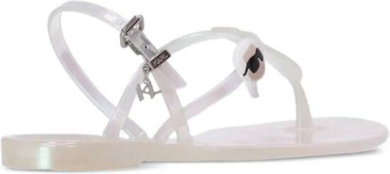 Karl Lagerfeld Karl Ikonik NFT jelly sandalen Wit