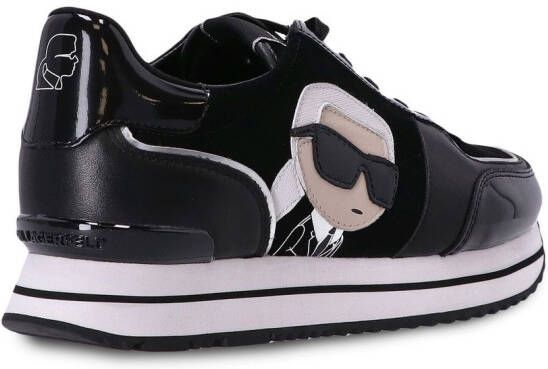 Karl Lagerfeld Sneakers met patch Zwart