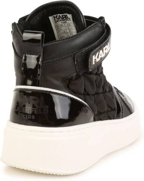 Karl Lagerfeld Kids Sneakers met logoprint Zwart