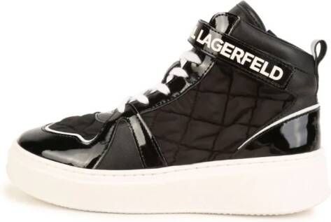 Karl Lagerfeld Kids Sneakers met logoprint Zwart