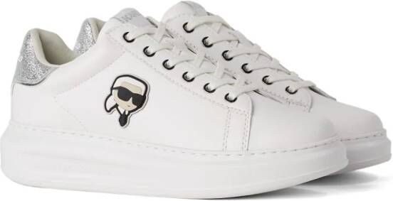 Karl Lagerfeld Ikonik NFT Kapri leren sneakers Wit