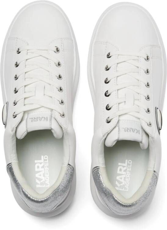 Karl Lagerfeld Ikonik NFT Kapri leren sneakers Wit