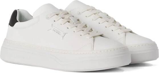 Karl Lagerfeld Konvert sneakers met logo-applicatie Wit