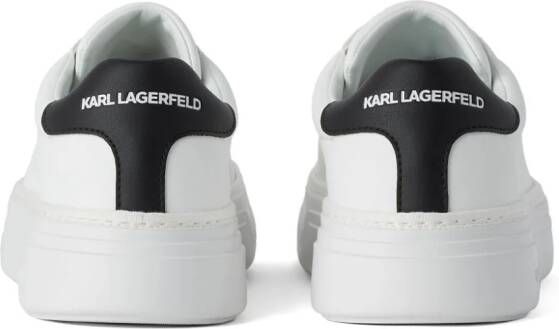 Karl Lagerfeld Konvert sneakers met logo-applicatie Wit