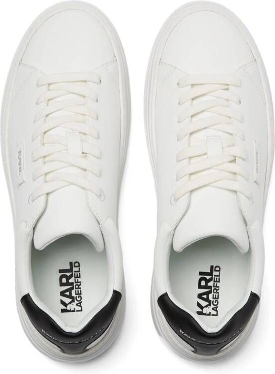 Karl Lagerfeld Konvert sneakers met logo-applicatie Wit