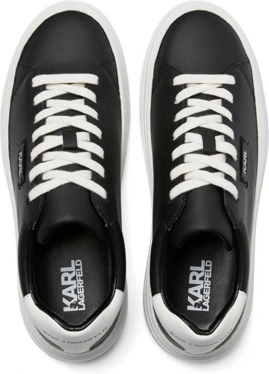 Karl Lagerfeld Konvert sneakers met logo-applicatie Zwart