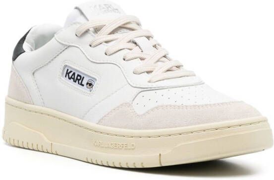 Karl Lagerfeld Krew leren sneakers Wit