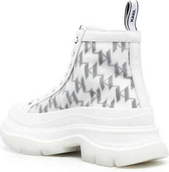 Karl Lagerfeld Leren sneakers Wit