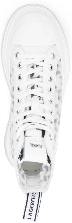 Karl Lagerfeld Leren sneakers Wit