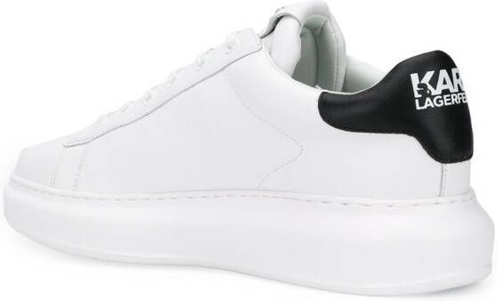 Karl Lagerfeld Rue St-Guillaume Kapri leren sneakers Wit