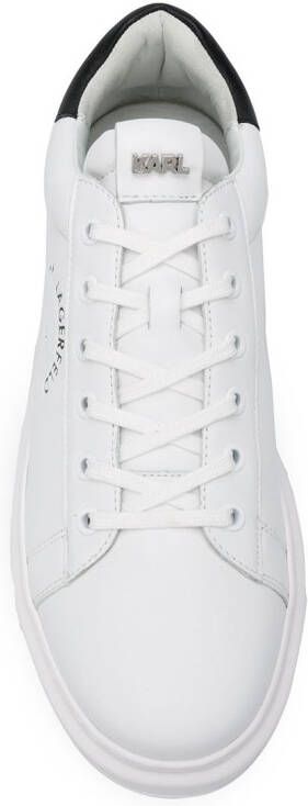 Karl Lagerfeld Rue St-Guillaume Kapri leren sneakers Wit