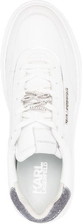 Karl Lagerfeld Sneakers met monogram Wit