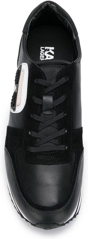 Karl Lagerfeld platform trainers Zwart