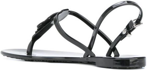 Karl Lagerfeld rubber jelly Lagerfeld sandal Zwart