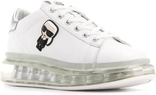 Karl Lagerfeld Sneakers met logoplakkaat Wit