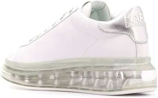 Karl Lagerfeld Sneakers met logoplakkaat Wit