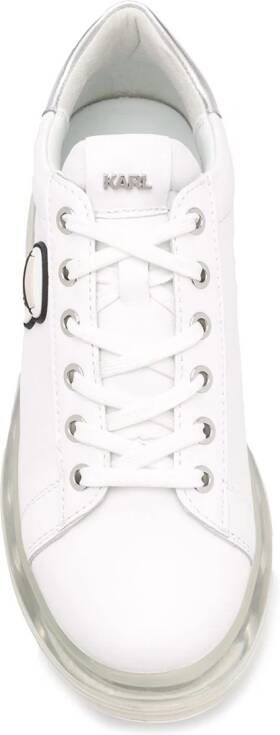 Karl Lagerfeld Sneakers met logoplakkaat Wit