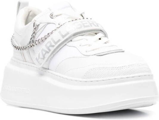 Karl Lagerfeld Sneakers met logoprint Wit