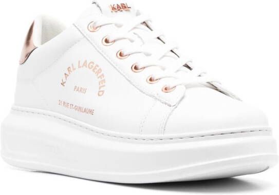 Karl Lagerfeld Sneakers met logoprint Wit