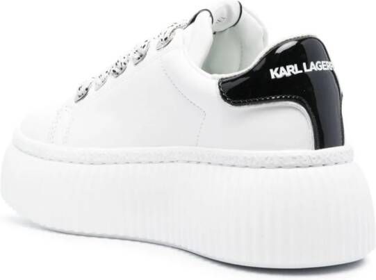 Karl Lagerfeld Sneakers met plateauzool Wit