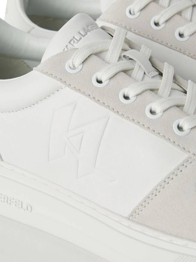 Karl Lagerfeld Monogram T Kap sneakers Wit