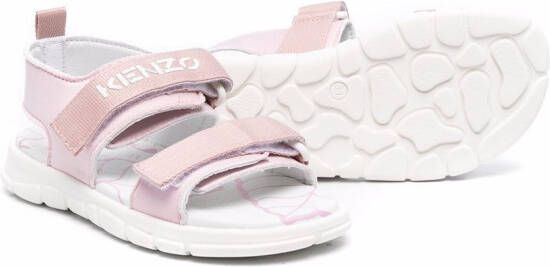 Kenzo Kids Sandalen met klittenband Roze