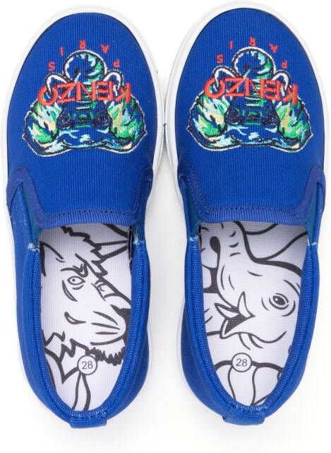 Kenzo Kids Slip-on sneakers Blauw