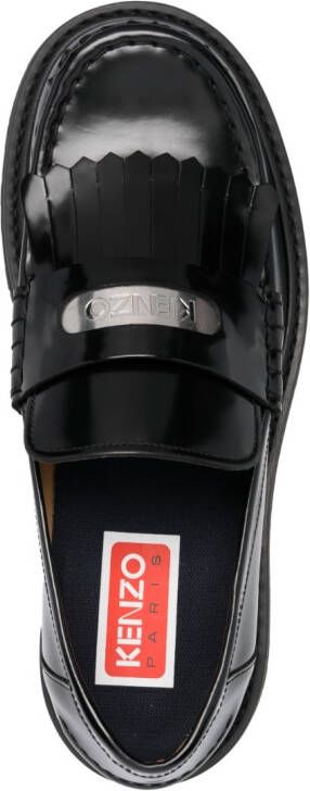 Kenzo Loafers met logoplakkaat Zwart