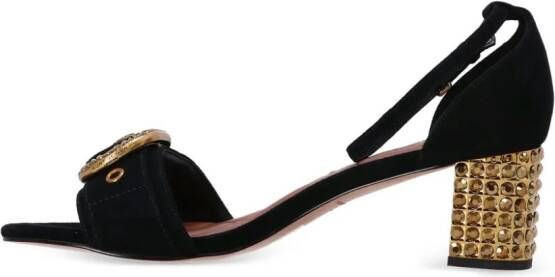 Kurt Geiger London Mayfair Court sandalen verfraaid met kristallen Zwart