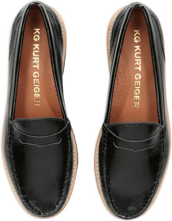 KG Kurt Geiger Melody leren loafers Zwart