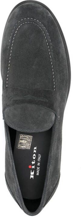 Kiton Loafers met ronde neus Grijs